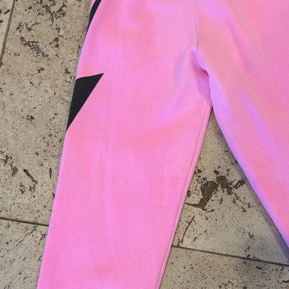 Aviator Nation Pink Joggers with Black Lightning Bolt - Picture 5 of 5